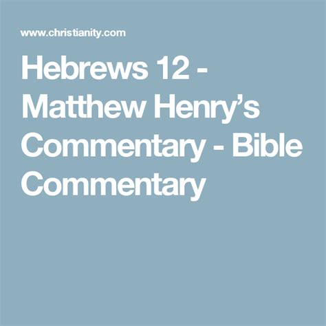 David Guzik :: Study Guide for Hebrews 12 .